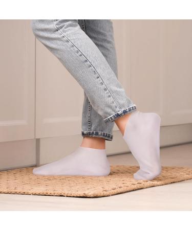Zuimei 3 Pairs Silicone Moisturizing Socks Silicone Pedicure Socks Moisturizing Foot Mask Exfoliating Silicone Socks Anti-Slip Silicone Socks for Repairing Cracked Heel Dry Feet - Buy Online on SooperMarket.com