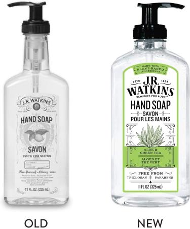 J.R. Watkins Aloe & Green Tea Hand Soap - 11 fl oz | Natural & Moisturizing - Buy Online on SooperMarket.com