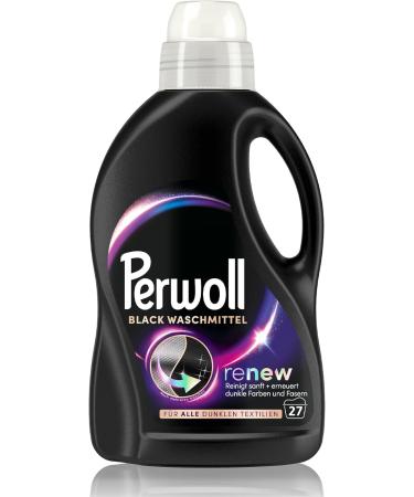 Perwoll Black Detergent - 27 Wash Loads Gentle Clean for Dark Colors & Fabrics Triple-Renew Technology - Fresh 1.35L (1 Pack) - International Shipping Available - Buy Online on SooperMarket.com