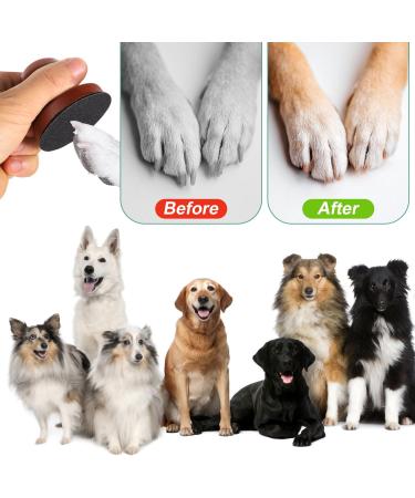 Lazy Dog Nail File & Trimmer - Ergonomic Wood Design with Replaceable Sandpaper & Cleaning Brush for Stress-Free Pet Grooming - Buy Online on SooperMarket.com