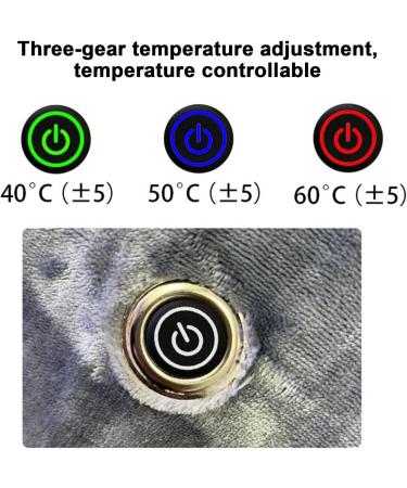 Yajexun USB Heated Hoodie Ceiling Scarf - Fast Warming Electric Overfent with 3 Levels Soft Flannel Intelligent Control for Shoulder & Back - Women's Gray - Buy Online on SooperMarket.com