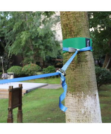 NA Tree Protector Kit for Slacklines - 60 x 6 Tree Guards - Non-Slip Felt Wraps with Anti-Slip Straps - Outdoor Tree Wear for Ziplines, Hammocks, Slackline - Green - Buy Online on SooperMarket.com