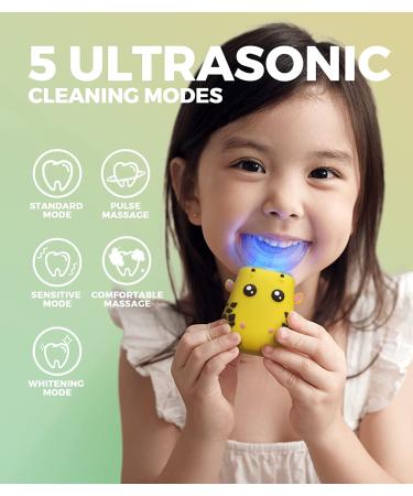 Kids Electric Toothbrush with 5 Cleaning Modes | Rechargeable U-Shaped Toothbrush for Ages 7-15 - Buy Online on SooperMarket.com