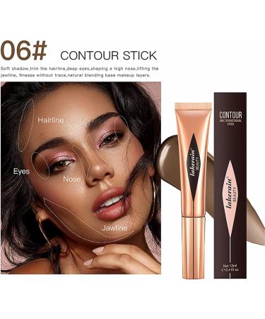 Go Ho Liquid Cool Contour Stick Cream Concealer with Cushion Applicator - Long Lasting & Easy to Blend - Natural Dewy Finish 06 - Buy Online on SooperMarket.com