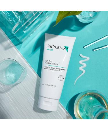 Replenix Acne Wash 5% Benzoyl Peroxide Face and Body Cleanser 6.7 oz - Soap-Free for Blemish Prone Skin - Buy Online on SooperMarket.com