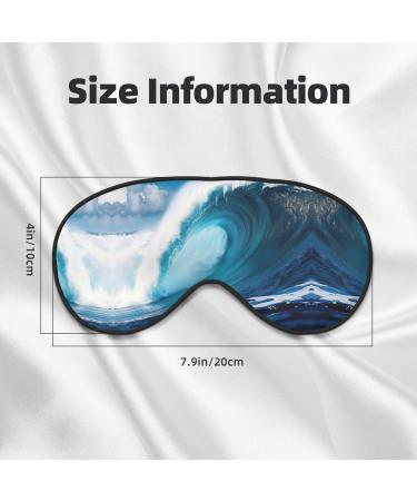 SSIMOO Big Sea Wave HD Soft Sleep Eye Mask | Breathable Travel Eye Patch for Women | Ideal for Relaxation & Comfort - Buy Online on SooperMarket.com