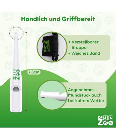 DR ZOO Dog Pipe - Effective Dog Training & Recall | Premium Dog Accessories | White Dog Whistles Design - Buy Online on SooperMarket.com