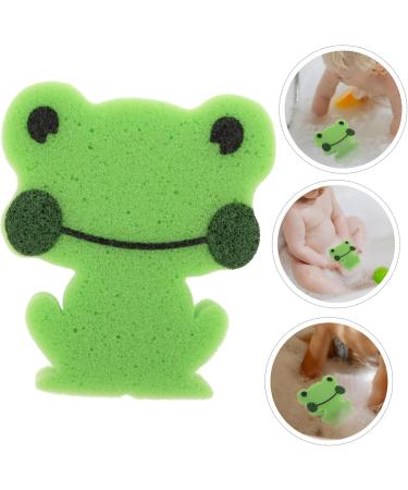 Buy Mikinona Children's Animal-Shaped Bath Sponge | Soft Green Shower Sponges for Kids | Perfect for Bathing & Fun - Buy Online on SooperMarket.com