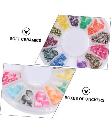 Beavorty 56 Boxes Soft Pottery Polymer Clay Patch Lovely DIY Patch Flower Clay Nail Art Manicure Decor Nail Decoration Nail Jewels Nail Accessories Decorative Clay Patch Boxed Assorted 3d - Buy Online on SooperMarket.com