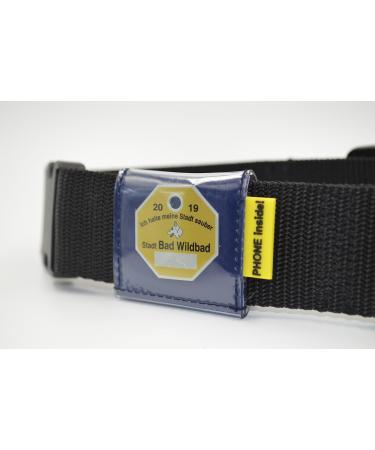josi.li dog brand bag protective cover dog starks address bag collar bag floating suitable all brands color selection lock selection (43mm brand 50mm collar width hook closure)