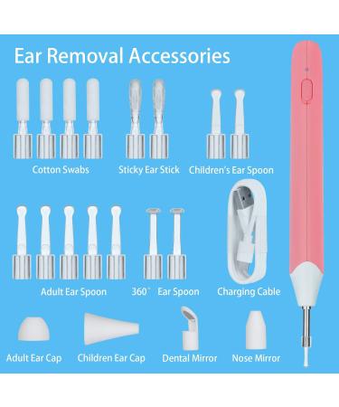 3.9mm Otoscope Ear Endoscope for Ear Wax Removal | 6-Light Ear Inspection Camera HD Waterproof Ear Scope for Kids and Adults | Pink | Compatible with Android iPhone - Buy Online on SooperMarket.com