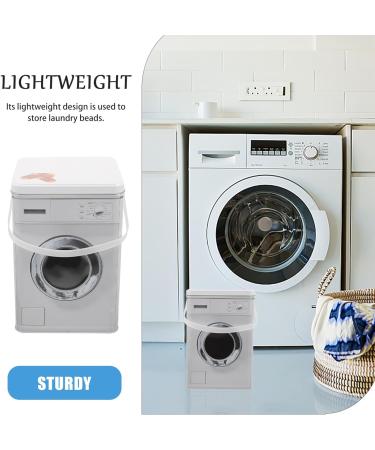 VILLCASE Washing Machine Shaped Laundry Container Large Capacity Metal Box Laundry Tin For Case With Handle Washing Box - Buy Online on SooperMarket.com