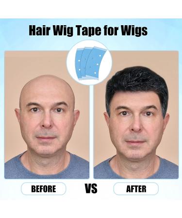 Loopeer 150 Pcs Double Sided Wig Tape | Waterproof Strong Adhesive Strips for Lace Front Wig, Toupee, Hair Pieces | Blue Lace Tape for Hair Extension - Buy Online on SooperMarket.com
