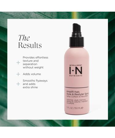 Intelligent Nutrients Amplifi-hair Style & Restyler Spray Volume Boost and Texture Styling for All Hair Types Vegan 5 Oz - Buy Online on SooperMarket.com