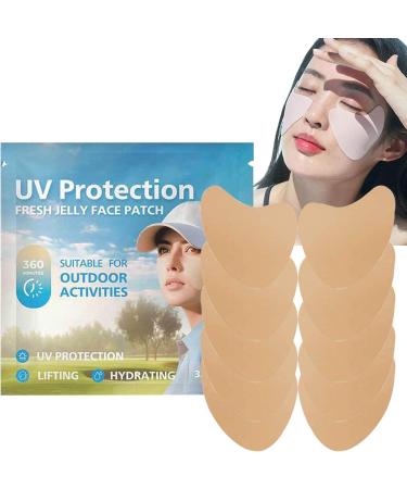 Toseky Sun Block Patches for Face | 5pair Facial Sunscreen Patch | Comfortable Facial Sunscreen Patch Portable Golf Patches for Sun Protection for Outdoor - Buy Online on SooperMarket.com