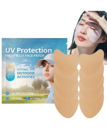 Wontool Golf Face Patch - 5pair UV Facial Patches Comfortable Facial Sunscreen Patch Portable Golf Patches for Sun Protection for Outdoor