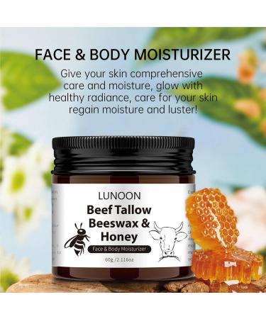 Face Repair & Body Moisturizer Cream - Beef Tallow Beeswax & Honey for Dry Skin Repair | Firming & Even Skin | 2.11 Oz - Buy Online on SooperMarket.com