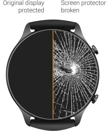 kwmobile Huami Amazfit GTR 2 / 2e Cover (Set of 2) - Tempered Glass & Plastic Frame, Black - Buy Online on SooperMarket.com
