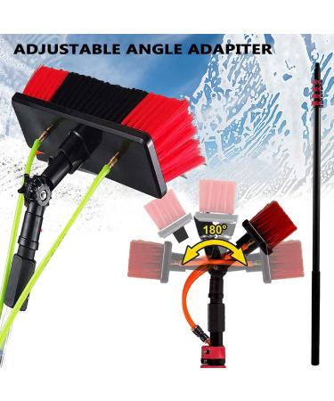 12-36 Foot (Long Reach) Photovoltaic Panels Cleaning Brush & Pole with 20m Hose Water Fed Pole Kit Outdoor Window Glass Cleaning Tool 35cm Brush Head 11M/36FT - Buy Online on SooperMarket.com