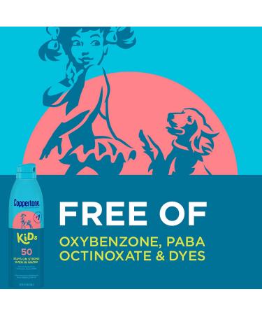 Coppertone Kids Sunscreen Spray SPF 50 + Stick SPF 50 Bundle | Zinc Oxide Mineral Formula | Pediatrician Recommended | 5.5 Oz Spray + 0.49 Oz Stick - Buy Online on SooperMarket.com