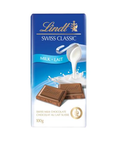 Lindt Swiss Classic Milk Chocolate Bar 100g (Pack of 1) Milk Chocolate 100