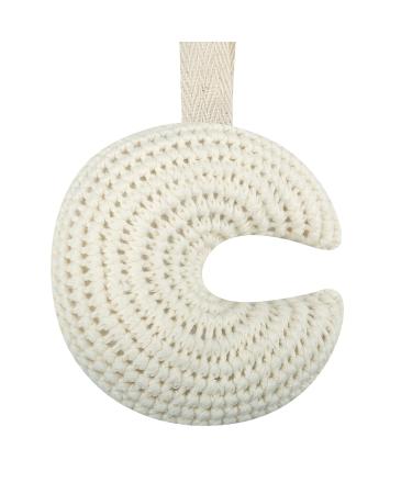 Cute Moon-Shaped Baby Pacifier Holder | Durable Cotton Lanyard 13cm | Newborn Accessories 636 - Buy Online on SooperMarket.com