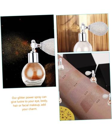 KALLORY 4pcs Body Powder Spray Glitter Highlighter Eyeshadow Pressed Powder Spray Face High Gloss Spray Body Shimmer Spray Highlighter Powder Spray Glitter Highlight Powder Spray Miss Hair 7.5X6.9CM As Shown - Buy Online on SooperMarket.com