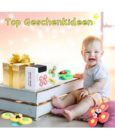 Winstico Suction Cup Toy Set - 3-Pack Fidget Sensory Insect Water Toys for Toddlers 18 Months+ | International Shipping Available - Buy Online on SooperMarket.com