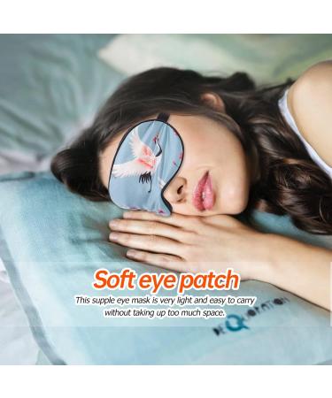Buy NOLITOY 2pcs Printed Sleep Mask - Hot Cold Eye Patch & Blindfolds for Travel Naps | Silk Adjustable Goggles for Ultimate Comfort - Buy Online on SooperMarket.com