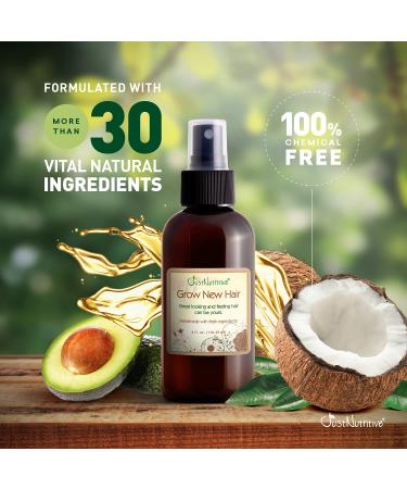 Natural Hair Regrowth Oil for Men and Women - Just Nutritive 4 Oz - Buy Online on SooperMarket.com
