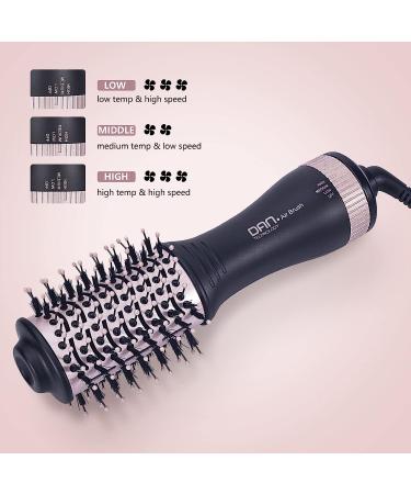 Small Hair Dryer Brush - One Step Volumizing Blow Dry Brush for Short Hair - Rose Black - Buy Online on SooperMarket.com