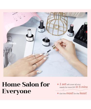 Modelones Gel Nail Kit - 12 Colors Gel Nail Polish Set with Lamp | Starter Kit with 48W Nail Lamp and Manicure Tools | DIY Nail Art at Home - Buy Online on SooperMarket.com