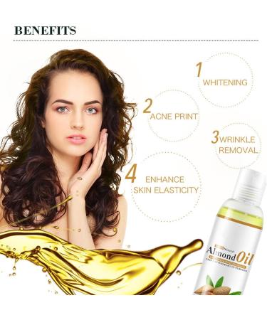 Sweet Almond Oil 100ml - Nourishing & Moisturizing Herbal Extract for Hair Skin & DIY Beauty - Buy Online on SooperMarket.com