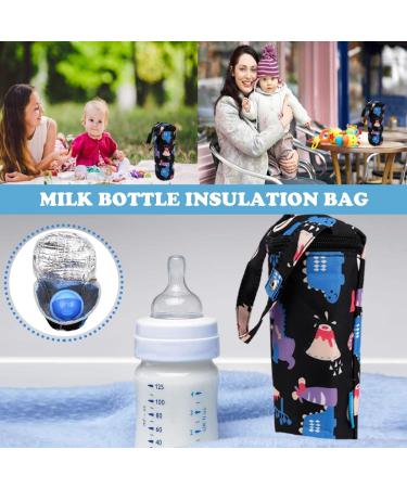 LNQ LUNIQI Insulated Baby Bottle Bag - Portable Travel Milk Warmer for Newborns (Black) - Buy Online on SooperMarket.com