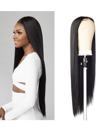 Sensationnel Butta Lace Human Hair Blend Wig - Straight 32 inches (1B) - Buy Online on SooperMarket.com