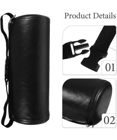 TEHAUX Lumbar Roll for Chair Memory Foam Back with Elastic Strap 3D Back Roll Lumbar Support Black - Buy Online on SooperMarket.com