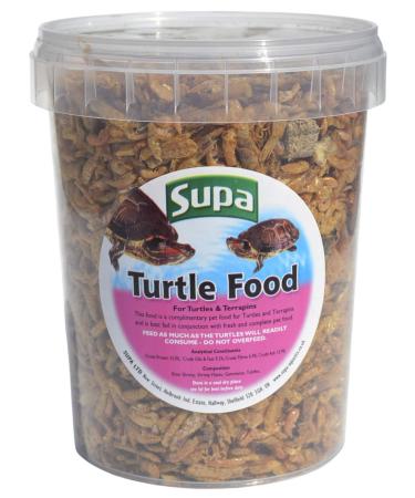 Supa Turtle & Terrapins Food Superior Mix 1 Litre Bucket | Made Using Premium Quality Natural Ingredients 1 1 l (Pack of 1)