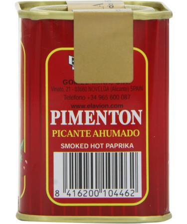 El Avion Smoked Hot Paprika 75g - Pimenton Picante Ahumado - Red Pack of 1 - Buy Online on SooperMarket.com