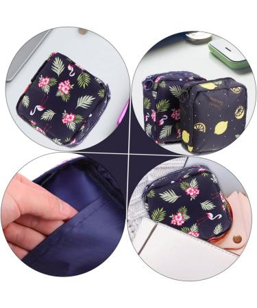 PLAFOPE 4pcs Sanitary Napkin Storage Bag Set - Portable Wash Bags for Travel and Purse - Zippered Canvas Mini Storage Bags - Buy Online on SooperMarket.com
