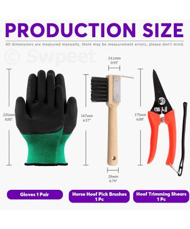 Swpeet 8pcs Professional Farrier Tool Kit - Hoof Trimmer Scissors Cutter Rasp Pliers & Roll Pack for Horses | International Shipping Available - Buy Online on SooperMarket.com