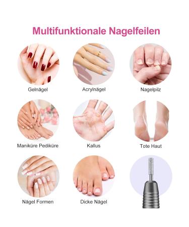 Coslus Wireless Portable Nail Miller - 11-in-1 Professional Manicure & Pedicure Set for Gel and Acrylic Nails - Buy Online on SooperMarket.com