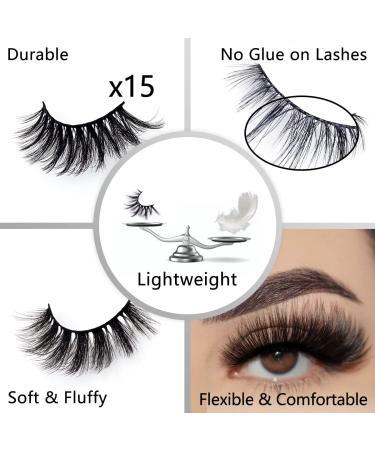 Wholesale Mixed 3D Faux Mink Eyelashes Pack - 5 Styles, 30 Pairs | Fluffy Volume, Natural Charming Look, Medium Length, Handmade & Reusable False Eyelashes - Buy Online on SooperMarket.com