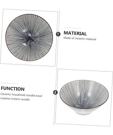 Zerodeko Cookie Container Rice Bowls Japanese Hat Bowl Nut Ceramics Noodle Japanese Ramen Bowls Noodle Bowl 18X18CM Blue - Buy Online on SooperMarket.com