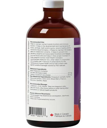 Maxion Iron Blood Booster Supplement to Combat Iron Deficiency Anemia Fight Fatigue and Build Blood Cells 250ml (1) - Buy Online on SooperMarket.com