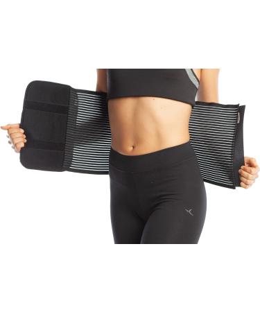 ArmoLine Postpartum Abdominal Binder | Belly Wrap for Post-Pregnancy Support (L Black) - Buy Online on SooperMarket.com