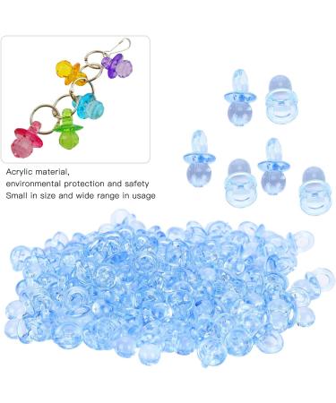 200 Baby Nipples for Baptism - Decorative Acrylic Accessories | Mini Blue Decorations for Birthday Gifts - Buy Online on SooperMarket.com