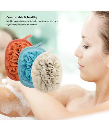 Amariver 3 Pack Bath Loofah Body Sponge Brushes Pouf Kit with Shower Glove and Flower Bath Ball - Buy Online on SooperMarket.com