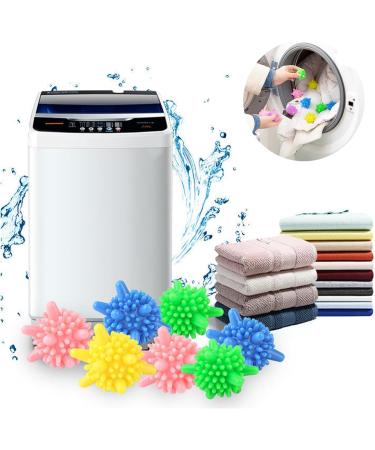 16 Pcs Tumble Dryer Balls Reusable Laundry Balls for Washing Machine Eco-Friendly Detangle Balls for Washing Machines Anti Static Washing Machine Balls Reduce Static Cling & Wrinkles(Color Random) - Buy Online on SooperMarket.com