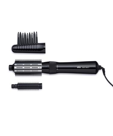 Braun Satin Hair 3 hot air curling brush including comb and brush attachment AS 330 black 1 pack