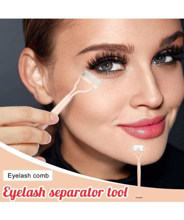 Juome 4 in 1 Eyelash Applicator Tool Kit - False Lash Clip, Curler, Separator & Comb Set for Women - Buy Online on SooperMarket.com